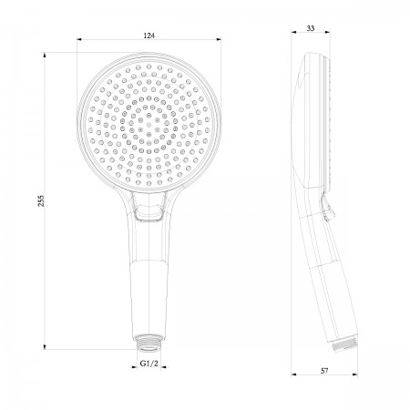 Лейка душевая LEMARK LM8126C, 3-функциональная Лейка душевая LEMARK LM8126C, 3-функциональная