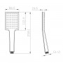 Лейка душевая LEMARK LM8124BL, 1-функциональная Лейка душевая LEMARK LM8124BL, 1-функциональная