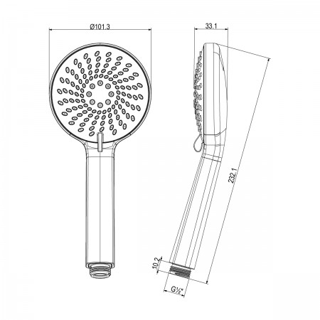 Лейка душевая LEMARK LM8150C, 3-функциональная Лейка душевая LEMARK LM8150C, 3-функциональная