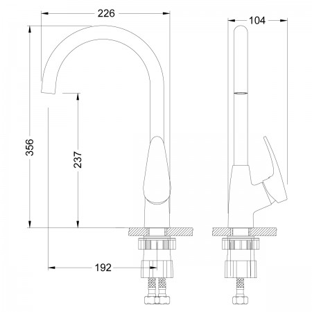 Смеситель LEMARK Linara LM0405C для кухни Смеситель LEMARK Linara LM0405C для кухни