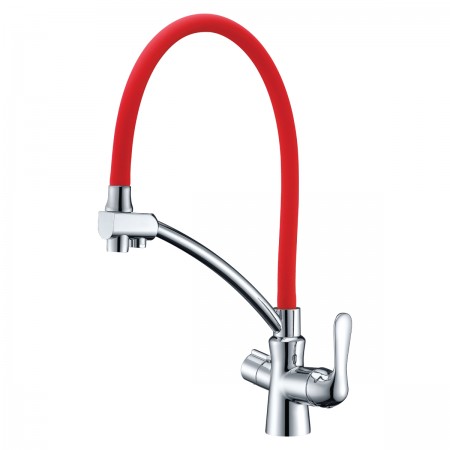 Смеситель LEMARK Comfort LM3070C-Red для кухни с подключением к фильтру с питьевой водой Смеситель LEMARK Comfort LM3070C-Red для кухни с подключением к фильтру с питьевой водой