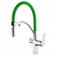 Смеситель LEMARK Comfort LM3074C-Green для кухни с гибким изливом, с подключением к фильтру с питьевой водой