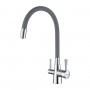 Смеситель LEMARK Comfort LM3075C-Gray для кухни с гибким изливом, с подключением к фильтру с питьевой водой Смеситель LEMARK Comfort LM3075C-Gray для кухни с гибким изливом, с подключением к фильтру с питьевой водой
