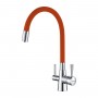 Смеситель LEMARK Comfort LM3075C-Orange для кухни с гибким изливом, с подключением к фильтру с питьевой водой Смеситель LEMARK Comfort LM3075C-Orange для кухни с гибким изливом, с подключением к фильтру с питьевой водой