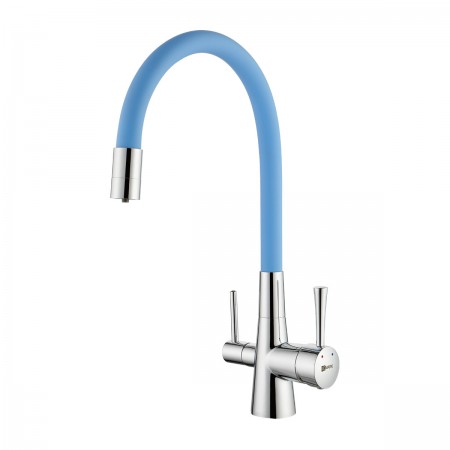 Смеситель LEMARK Comfort LM3075C-SkyBlue для кухни с гибким изливом, с подключением к фильтру с питьевой водой Смеситель LEMARK Comfort LM3075C-SkyBlue для кухни с гибким изливом, с подключением к фильтру с питьевой водой