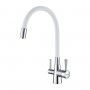 Смеситель LEMARK Comfort LM3075C-White для кухни с гибким изливом, с подключением к фильтру с питьевой водой Смеситель LEMARK Comfort LM3075C-White для кухни с гибким изливом, с подключением к фильтру с питьевой водой