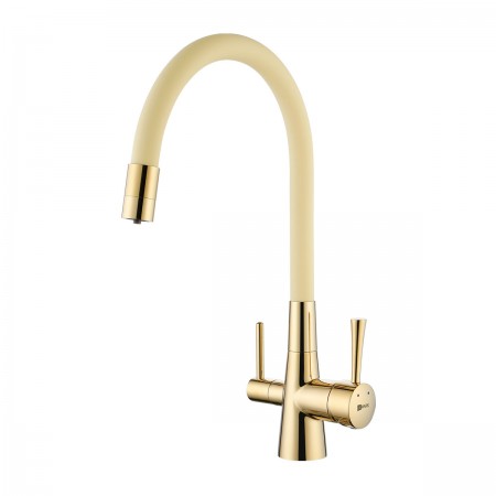 Смеситель LEMARK Comfort LM3075G-Beige для кухни с гибким изливом, с подключением к фильтру с питьевой водой Смеситель LEMARK Comfort LM3075G-Beige для кухни с гибким изливом, с подключением к фильтру с питьевой водой