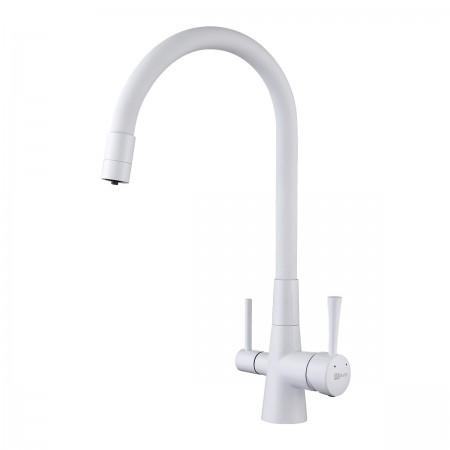 Смеситель LEMARK Comfort LM3075W для кухни с гибким изливом, с подключением к фильтру с питьевой водой Смеситель LEMARK Comfort LM3075W для кухни с гибким изливом, с подключением к фильтру с питьевой водой