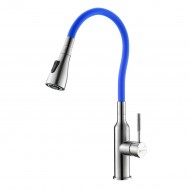 Смеситель LEMARK Expert LM5082S-Blue для кухни с гибким изливом