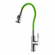 Смеситель LEMARK Expert LM5082S-Green для кухни с гибким изливом