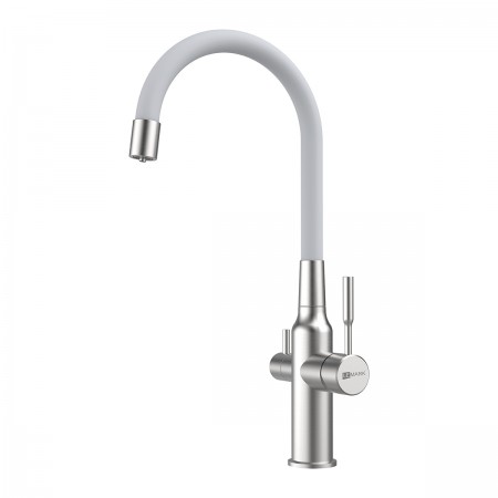 Смеситель LEMARK Expert LM5083S-White для кухни с подключением к фильтру с питьевой водой Смеситель LEMARK Expert LM5083S-White для кухни с подключением к фильтру с питьевой водой