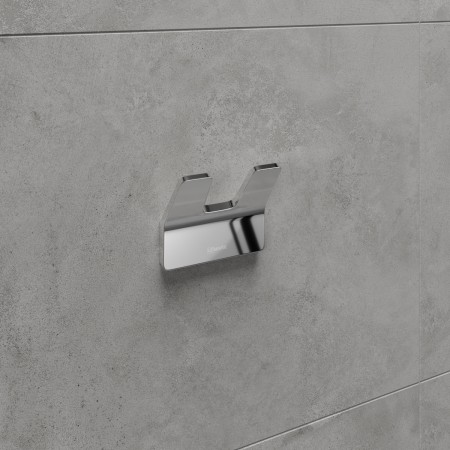 LEMARK | Крючок двойной LEMARK SMOOTH LINE для полотенец и халатов, хром LEMARK | Крючок двойной LEMARK SMOOTH LINE для полотенец и халатов, хром