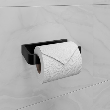 LEMARK | Держатель для туалетной бумаги LEMARK SMOOTH LINE открытый, чёрный матовый LEMARK | Держатель для туалетной бумаги LEMARK SMOOTH LINE открытый, чёрный матовый
