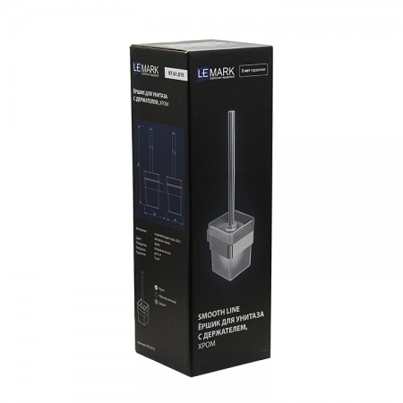 LEMARK | Ёршик для унитаза LEMARK SMOOTH LINE с держателем, хром LEMARK | Ёршик для унитаза LEMARK SMOOTH LINE с держателем, хром