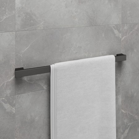 LEMARK | Полотенцедержатель LEMARK SMOOTH LINE одинарный, графит LEMARK | Полотенцедержатель LEMARK SMOOTH LINE одинарный, графит