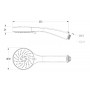 Лейка душевая LEMARK LM0813C, 3-функциональная Лейка душевая LEMARK LM0813C, 3-функциональная