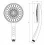 Лейка душевая LEMARK LM0814C, 6-функциональная Лейка душевая LEMARK LM0814C, 6-функциональная