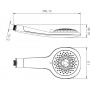 Лейка душевая LEMARK LM0815COrange, 5-функциональная Лейка душевая LEMARK LM0815COrange, 5-функциональная