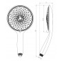 Лейка душевая LEMARK LM0816C, 6-функциональная Лейка душевая LEMARK LM0816C, 6-функциональная
