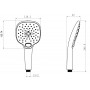 Лейка душевая LEMARK LM0817CWhite, 3-функциональная Лейка душевая LEMARK LM0817CWhite, 3-функциональная