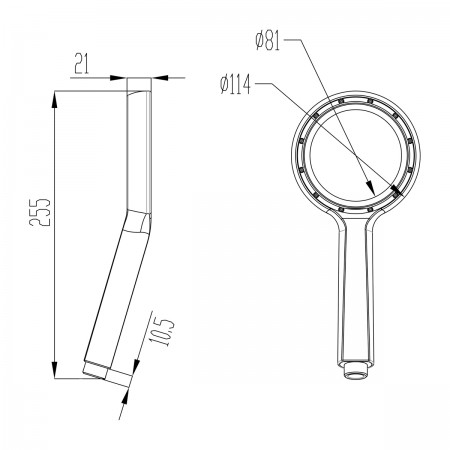 Лейка душевая LEMARK LM0820C, 1-функциональная Лейка душевая LEMARK LM0820C, 1-функциональная