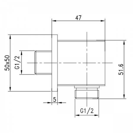 Подключение для душевого шланга LEMARK LM5883CW Подключение для душевого шланга LEMARK LM5883CW