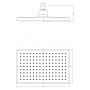 Душевая лейка верхняя LEMARK LM8039C 1-функциональная, прямоугольная 250х160 мм, хром Душевая лейка верхняя LEMARK LM8039C 1-функциональная, прямоугольная 250х160 мм, хром