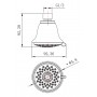 Душевая лейка верхняя LEMARK LM8043C 3-функциональная, круглая диаметр 85 мм, хром Душевая лейка верхняя LEMARK LM8043C 3-функциональная, круглая диаметр 85 мм, хром