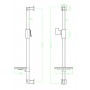 Душевая стойка LEMARK LM8069C с прямоугольной мыльницей Душевая стойка LEMARK LM8069C с прямоугольной мыльницей