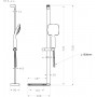 Душевой комплект LEMARK LM8073C стойка душевая с лейкой 2-функц., полочкой и шлангом 1,5 м., хром Душевой комплект LEMARK LM8073C стойка душевая с лейкой 2-функц., полочкой и шлангом 1,5 м., хром