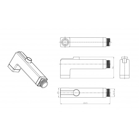 Комплект аксессуаров LEMARK LM8091C для биде, хром Комплект аксессуаров LEMARK LM8091C для биде, хром