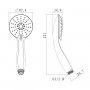 Лейка душевая LEMARK LM8120C, 3-функциональная Лейка душевая LEMARK LM8120C, 3-функциональная