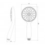 Лейка душевая LEMARK LM8121C, 3-функциональная Лейка душевая LEMARK LM8121C, 3-функциональная