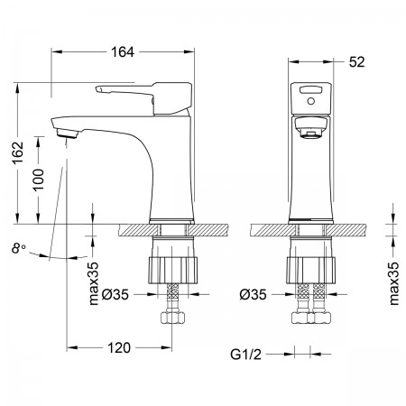 Смеситель LEMARK Evitta LM0506C для раковины Смеситель LEMARK Evitta LM0506C для раковины