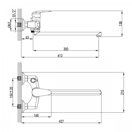 Смеситель LEMARK Pramen LM3317C для ванны Смеситель LEMARK Pramen LM3317C для ванны