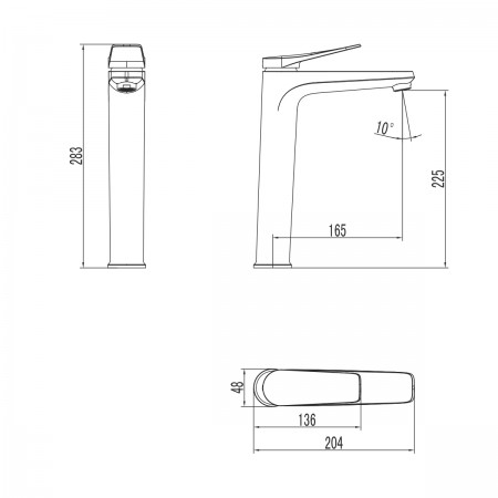 Смеситель LEMARK Bronx LM3709BL для раковины Смеситель LEMARK Bronx LM3709BL для раковины