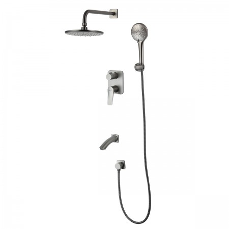 Смеситель LEMARK Bronx LM3722GM для ванны и душа, встраиваемый Смеситель LEMARK Bronx LM3722GM для ванны и душа, встраиваемый