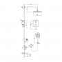Смеситель LEMARK Bronx LM3722GM для ванны и душа, встраиваемый Смеситель LEMARK Bronx LM3722GM для ванны и душа, встраиваемый