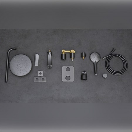 Смеситель LEMARK Bronx LM3722GM для ванны и душа, встраиваемый Смеситель LEMARK Bronx LM3722GM для ванны и душа, встраиваемый