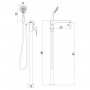 Смеситель LEMARK Shift LM4344C для ванны, напольный Смеситель LEMARK Shift LM4344C для ванны, напольный