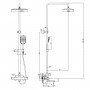 Смеситель LEMARK Yeti LM7862C для ванны и душа, термостатический Смеситель LEMARK Yeti LM7862C для ванны и душа, термостатический
