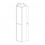 Пенал LEMARK COMBI 35 см подвесной/напольный, 2-х дверный, открывание лев/прав, цвет фасада: Дуб кантри, цвет корпуса: Белый глянец Пенал LEMARK COMBI 35 см подвесной/напольный, 2-х дверный, открывание лев/прав, цвет фасада: Дуб кантри, цвет корпуса: Белый глянец