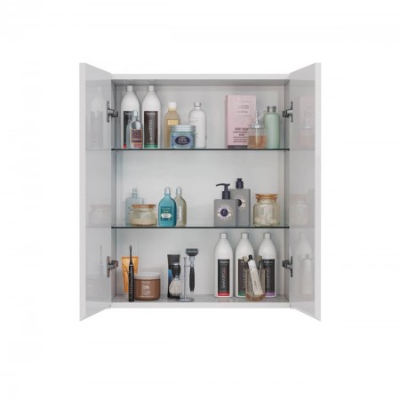 Шкаф LEMARK COMBI 60 см подвесной, 2-х дверный, цвет корпуса, фасада: Белый глянец Шкаф LEMARK COMBI 60 см подвесной, 2-х дверный, цвет корпуса, фасада: Белый глянец