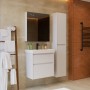Тумба LEMARK COMBI 100 см под 1 раковину, подвесная/напольная, 2 ящика, цвет корпуса, фасада: Белый глянец Тумба LEMARK COMBI 100 см под 1 раковину, подвесная/напольная, 2 ящика, цвет корпуса, фасада: Белый глянец