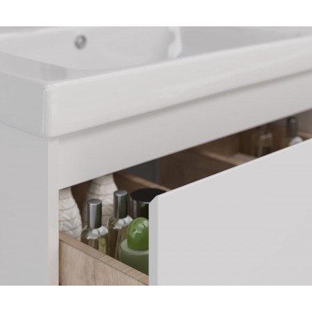 Тумба LEMARK COMBI 125 см под 2 раковины, подвесная/напольная,4 ящика, цвет корпуса, фасада: Белый глянец Тумба LEMARK COMBI 125 см под 2 раковины, подвесная/напольная,4 ящика, цвет корпуса, фасада: Белый глянец