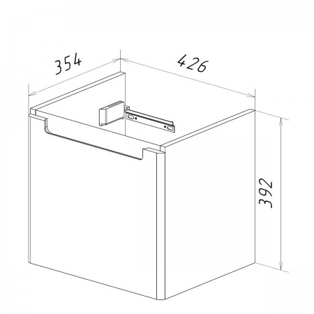 Тумба LEMARK BUNO MINI 45 см под 1 раковину, подвесная,1 ящик, цвет корпуса, фасада: Белый глянец Тумба LEMARK BUNO MINI 45 см под 1 раковину, подвесная,1 ящик, цвет корпуса, фасада: Белый глянец