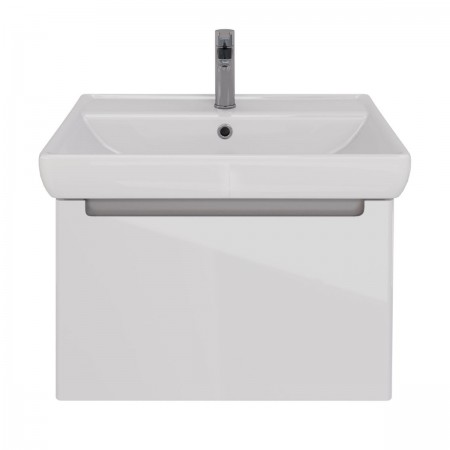 Тумба LEMARK BUNO MINI 70 см под 1 раковину, подвесная,1 ящик, цвет корпуса, фасада: Белый глянец Тумба LEMARK BUNO MINI 70 см под 1 раковину, подвесная,1 ящик, цвет корпуса, фасада: Белый глянец