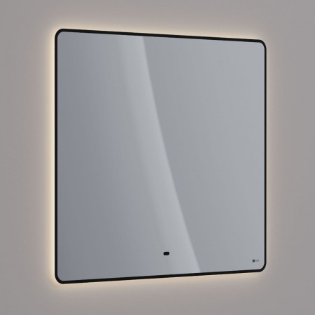 Зеркало LEMARK MIOBLACK 90х80 см с интерьерной подсветкой, с подогревом Зеркало LEMARK MIOBLACK 90х80 см с интерьерной подсветкой, с подогревом