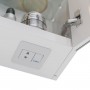 Шкаф зеркальный LEMARK ZENON 50х80 см 1 дверный, петли слева, с козырьком-подсветкой, с розеткой, цвет корпуса: Белый глянец Шкаф зеркальный LEMARK ZENON 50х80 см 1 дверный, петли слева, с козырьком-подсветкой, с розеткой, цвет корпуса: Белый глянец
