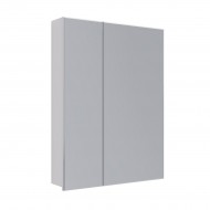 Шкаф зеркальный LEMARK UNIVERSAL 60х80 см 2-х дверный, цвет корпуса: Белый глянец